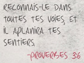 Proverbes 3:6