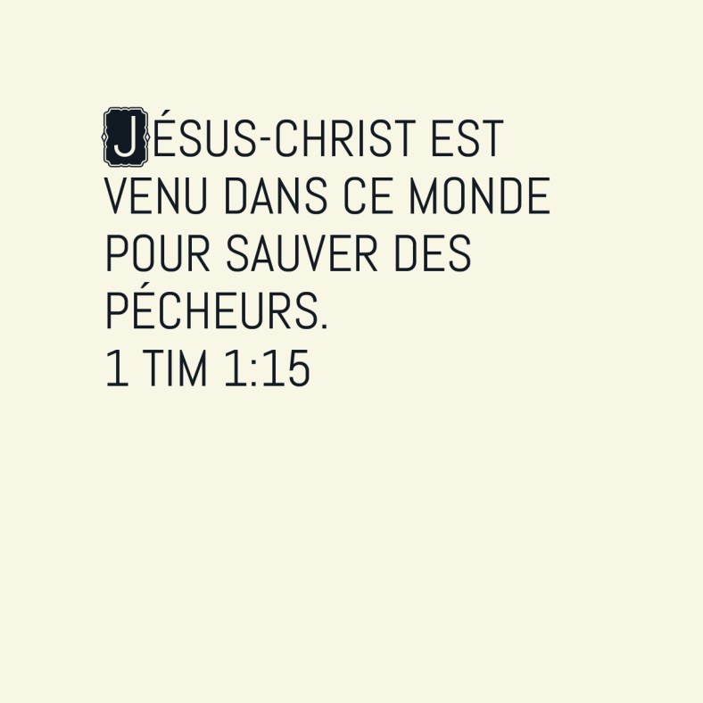 1Timothée 1:15