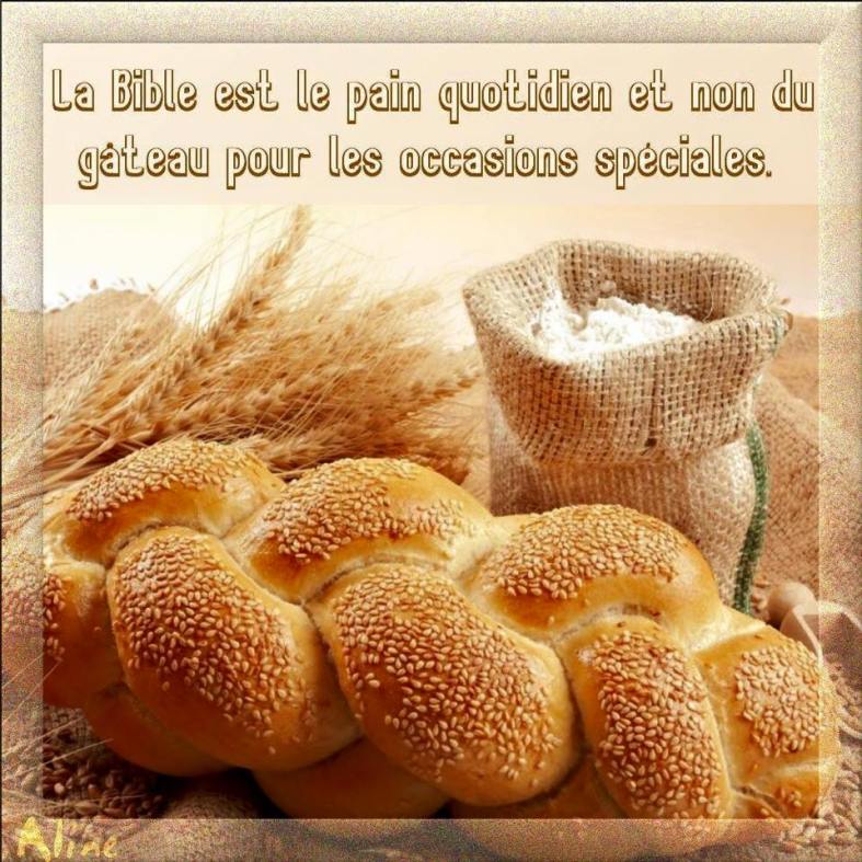 Citation La Bible est le pain quotidien
