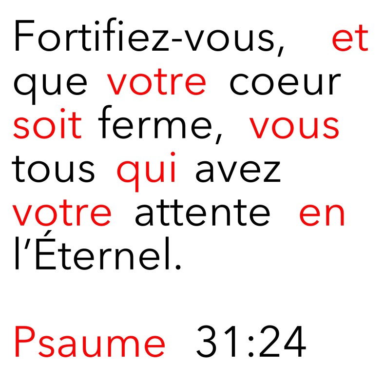 Psaume 31:24