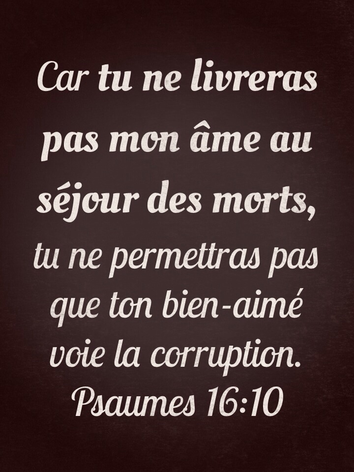 Psaume 16:10