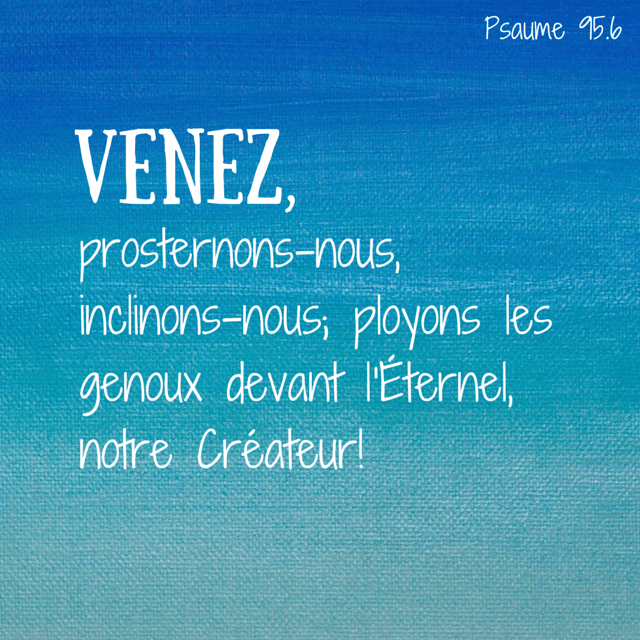 Psaume 95:6