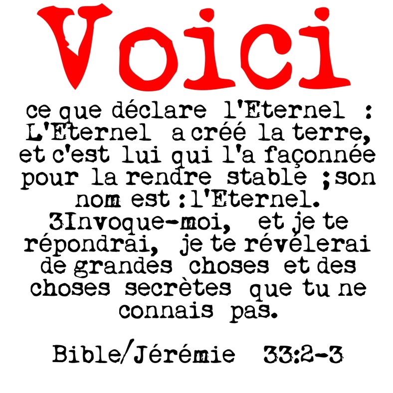 Jérémie 33:2-3