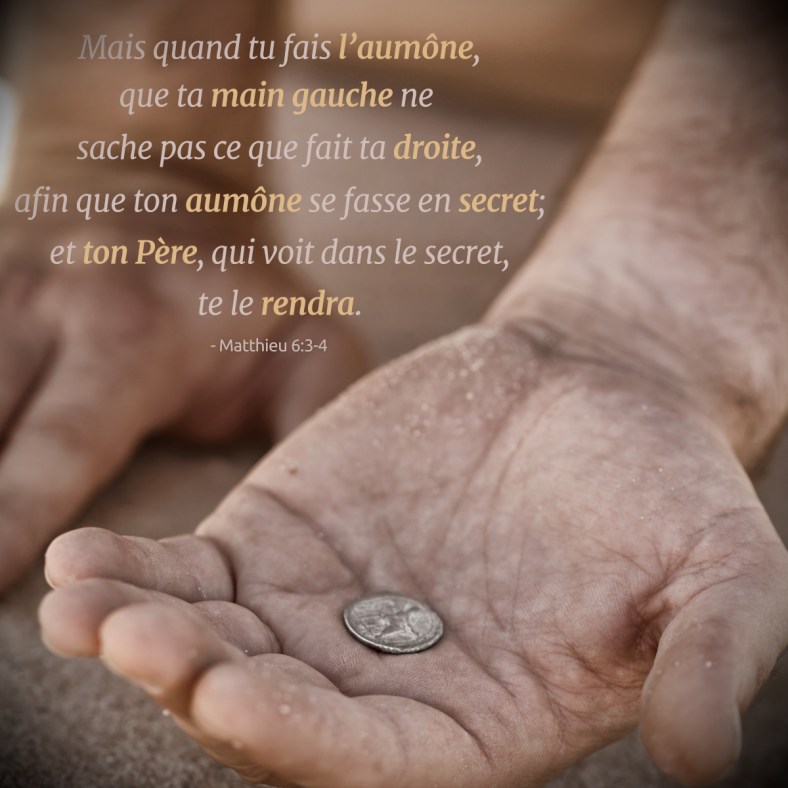 Matthieu 6:3