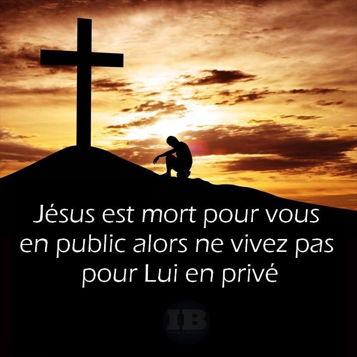 Citation Vivre pour Jésus en privé .