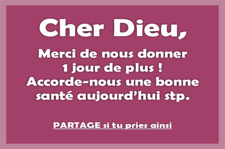 Citation: Merci pour 1 jours de plus