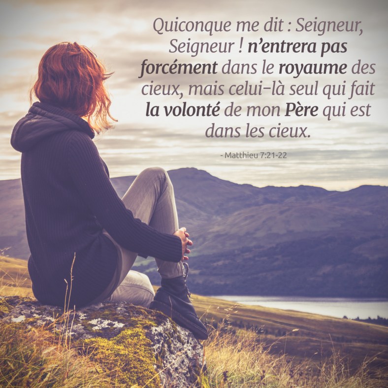 Matthieu 7:21