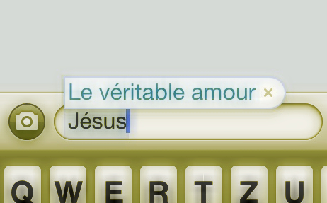 Citation: Jésus véritable amour