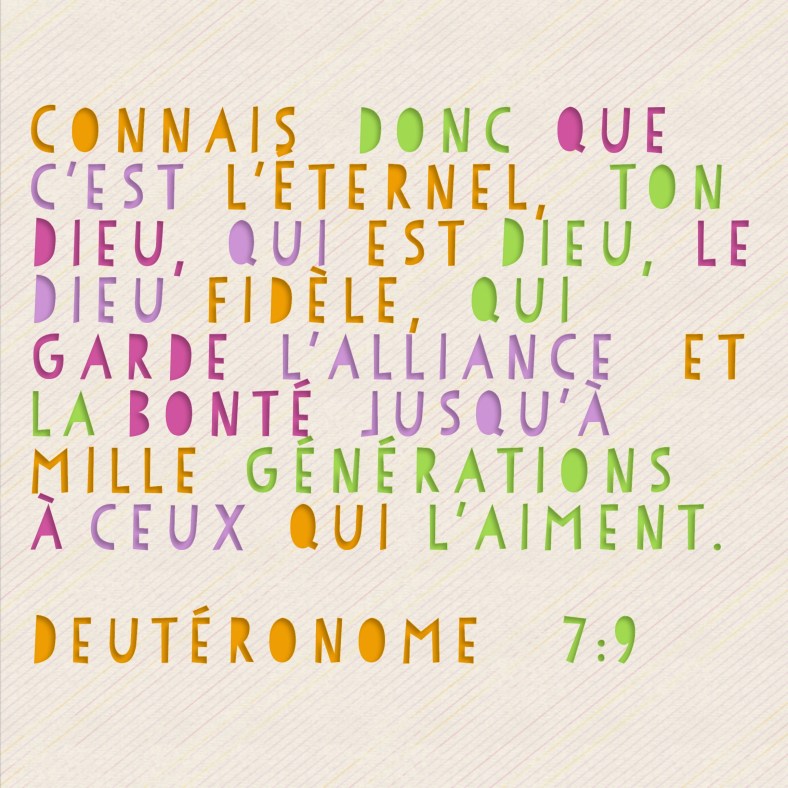 Deutéronome 7:9