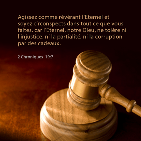 2 Chroniques 19:7