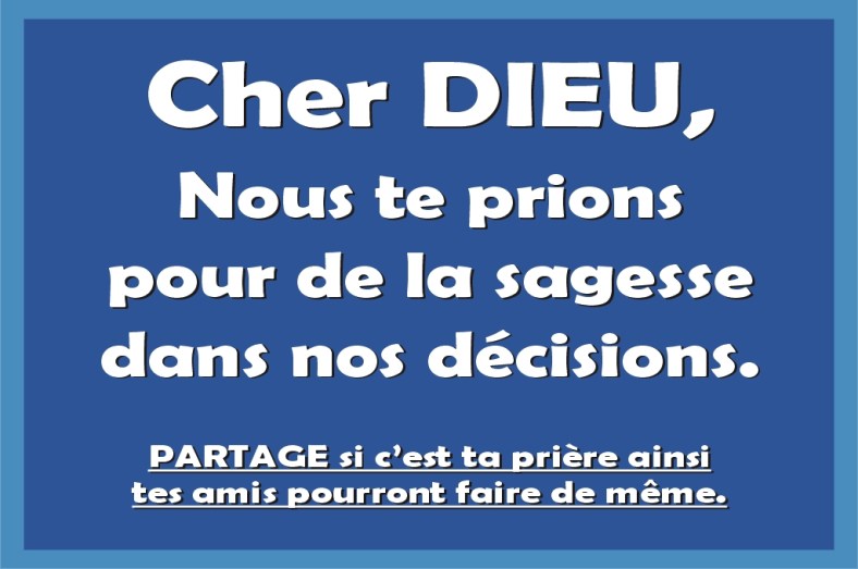 Citation Cher Dieu. décisions