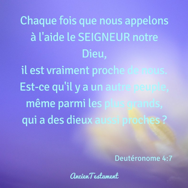 Deutéronome 4:7