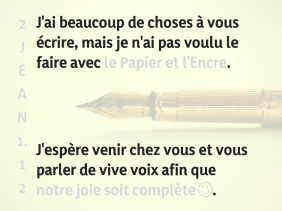 écrire, joie, voir, parler, 2Jean