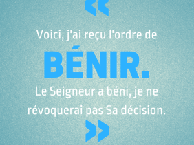 obéir,bénir, Seigneur, Nombres