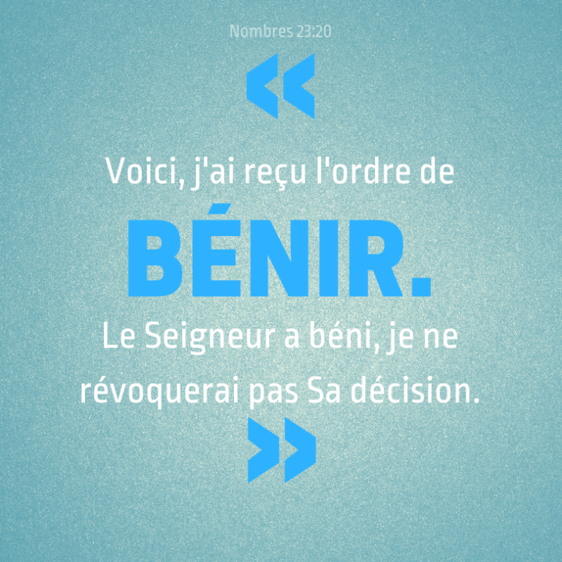 obéir,bénir, Seigneur, Nombres