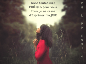 prières, joie