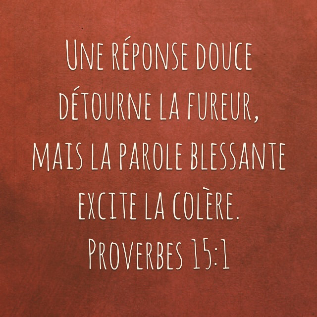 réponse. douce, calme