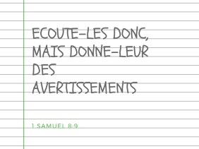 écouter. avertissements, donner