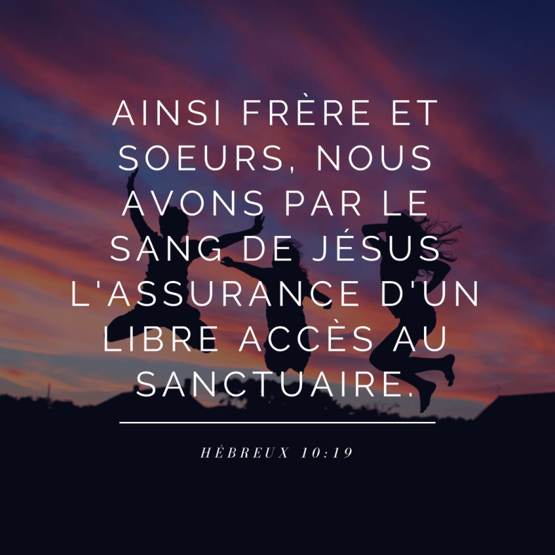 Hébreux 10:19