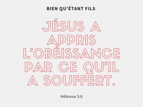 Hébreux 5:8