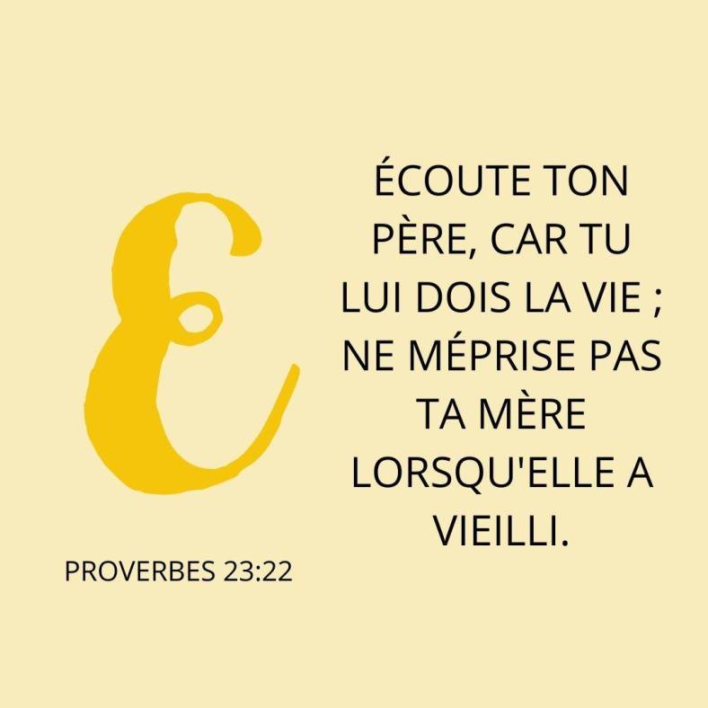 Proverbes 23:22