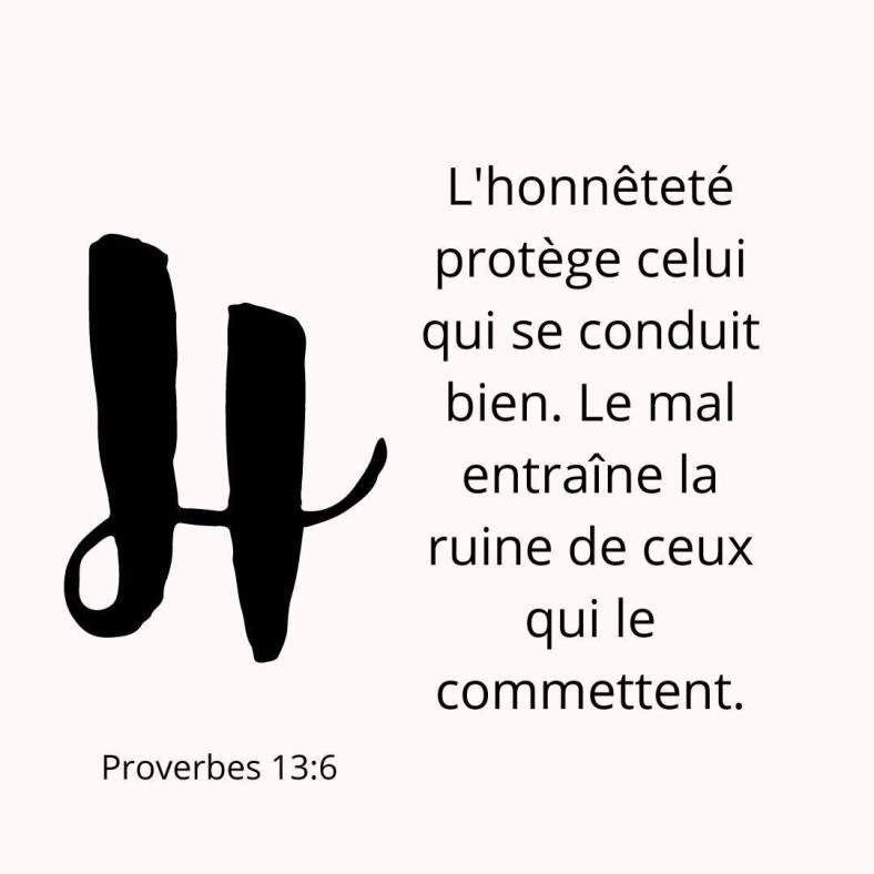 l'honnêteté protège