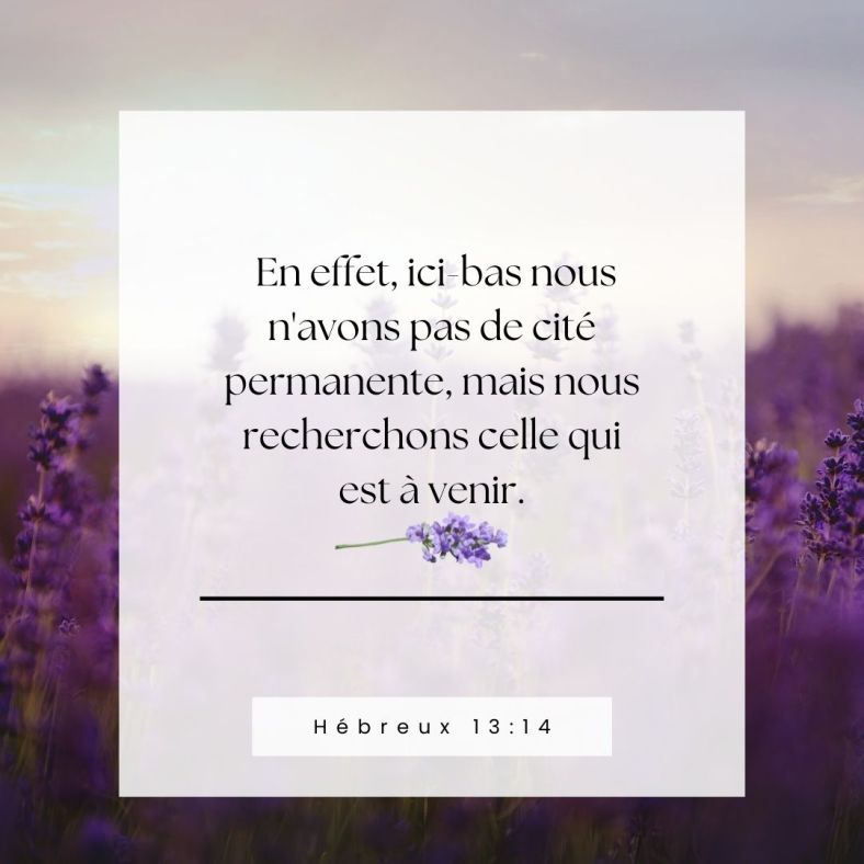 Hébreux 13:14